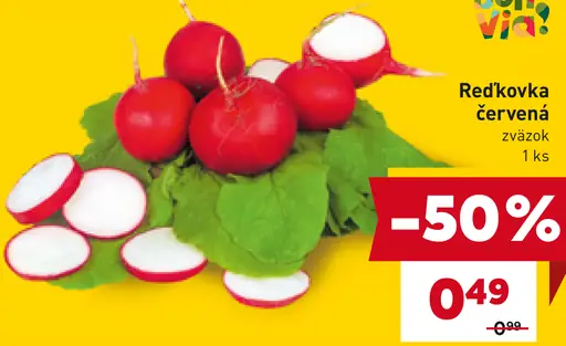 Bon Via reďkovka červená