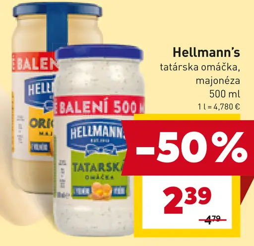 Hellmann's Tatárska omáčka/Majonéza