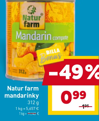 Natur farm mandarínky