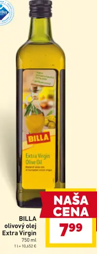 BILLA Olivový olej Extra Virgin