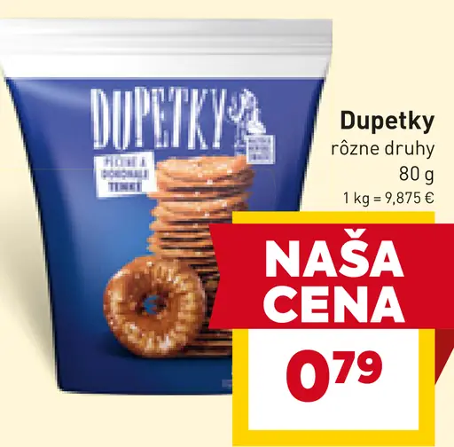 Dupetky sušienky rôzne druhy