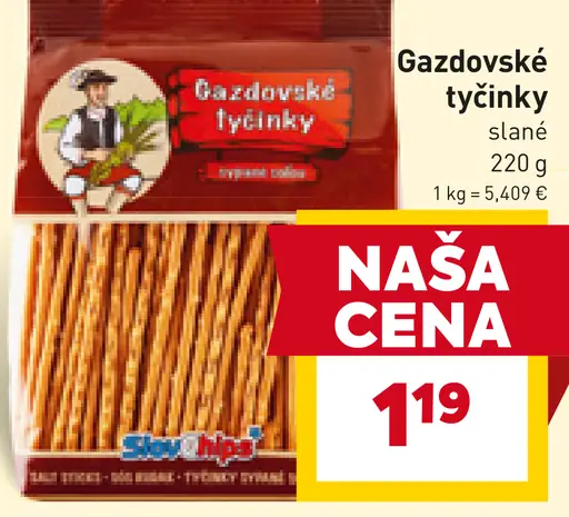 Gazdovské tyčinky slané