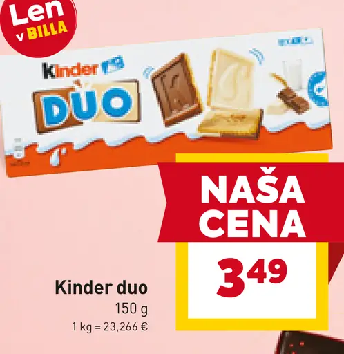 Kinder Duo čokoládová tyčinka
