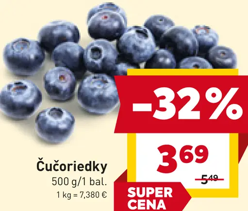 Čučoriedky čerstvé