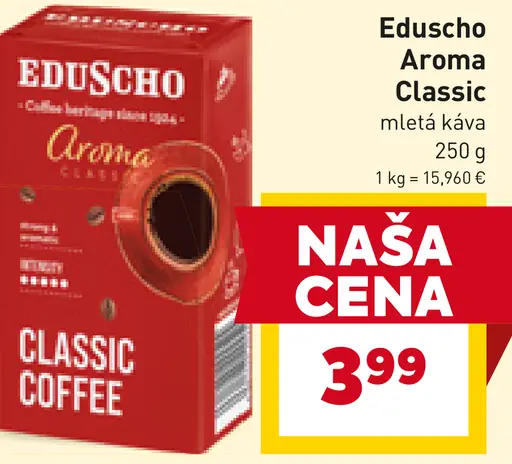 Eduscho Aroma Classic pražená mletá káva