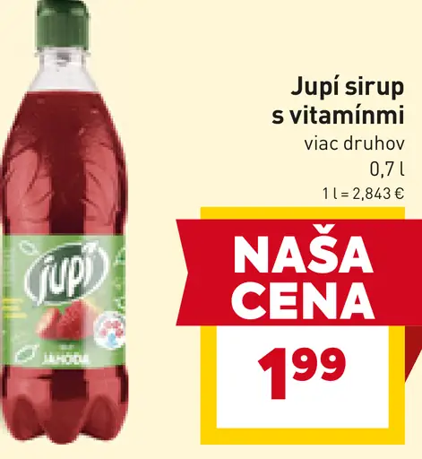 Jupí sirup s vitamínmi