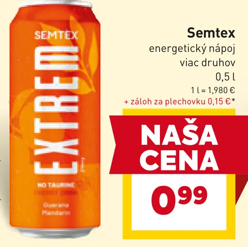 Semtex Energetický Nápoj