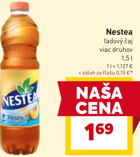 Nestea Ľadový čaj s príchuťou broskyne