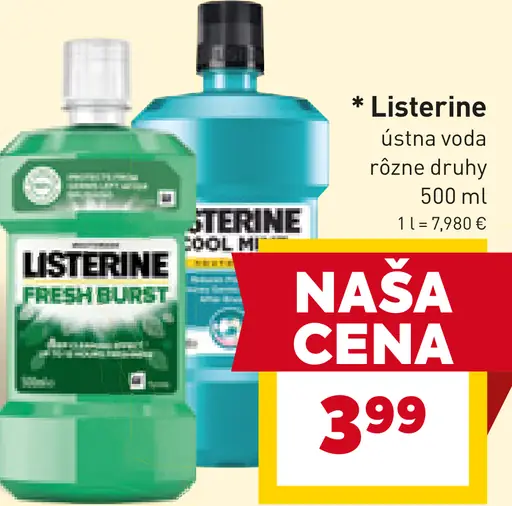 Listerine ústna voda