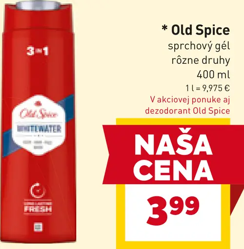 Old Spice sprchový gél 3 v 1