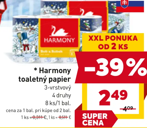 Harmony Toaletný papier