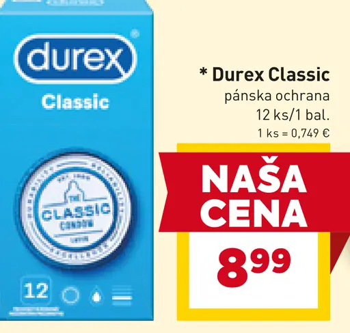 Durex Classic pánska ochrana