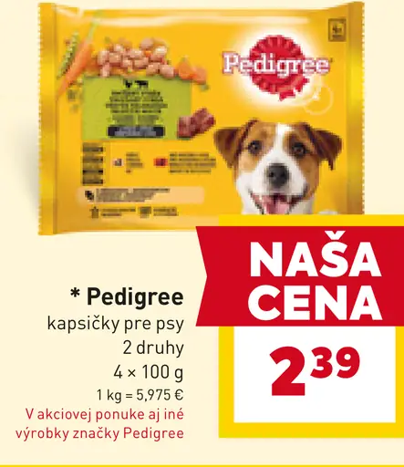 Pedigree kapsičky pre psy
