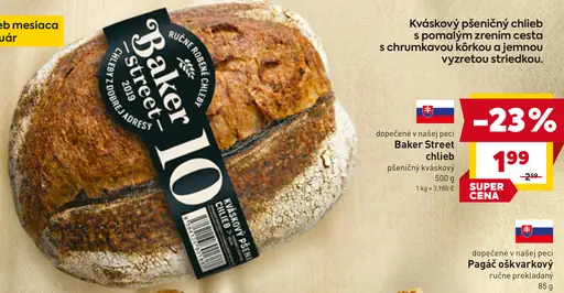 Baker Street Chlieb kváskový pšeničný