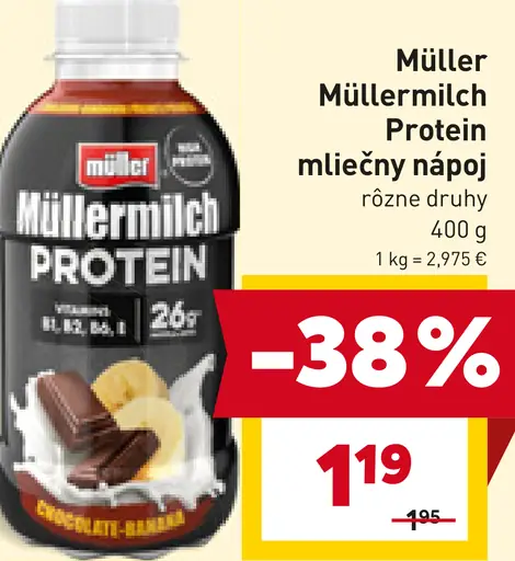 Müller Müllermilch Protein mliečny nápoj