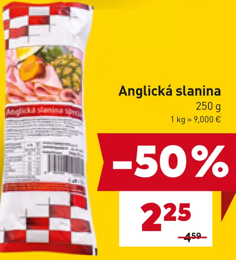 Anglická slanina balená
