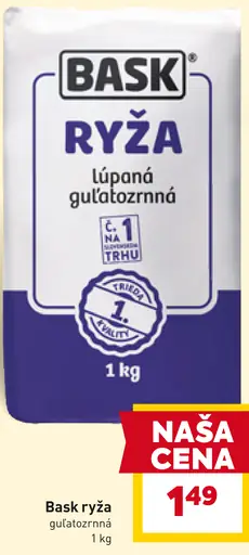 Bask Ryža lúpaná guľatozrnná