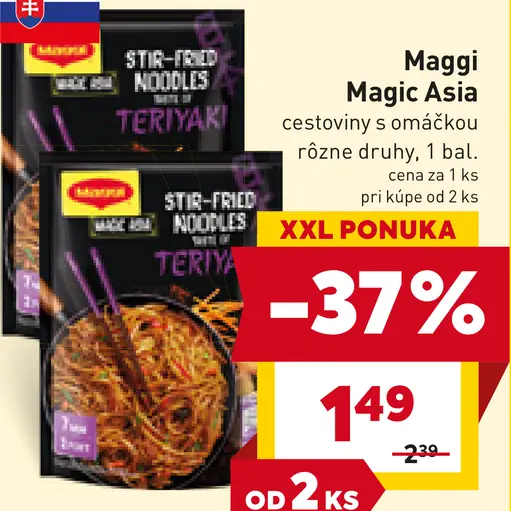 Maggi Magic Asia cestoviny s omáčkou