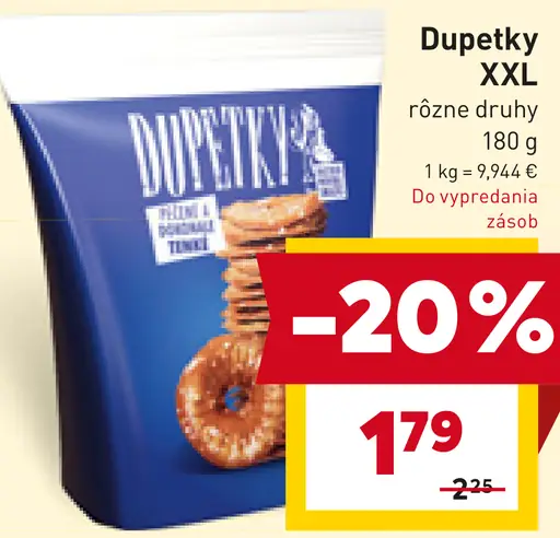Dupetky XXL slané snack tyčinky