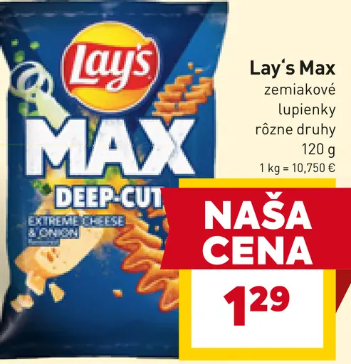 Lay's Max zemiakové lupienky