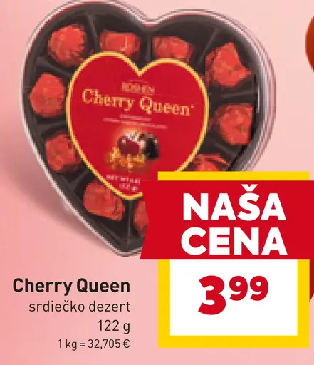 Cherry Queen srdiečkové dezerty