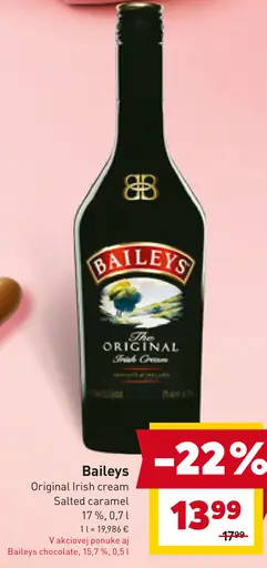 Baileys Original Irish cream Salted caramel likér