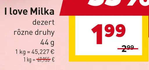 I love Milka dezert