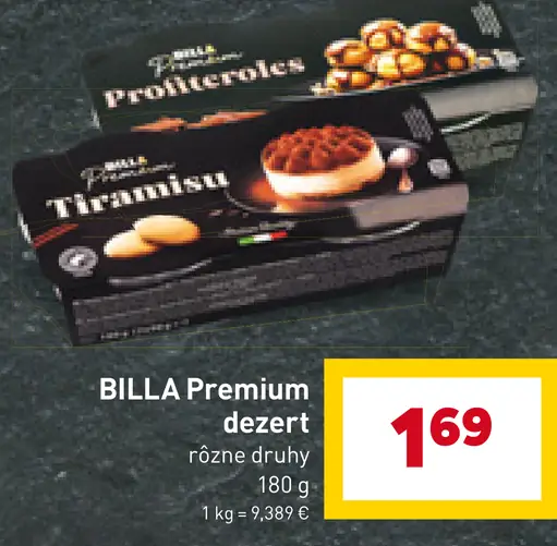 BILLA Premium dezert