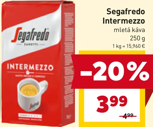 Segafredo Intermezzo zrnková káva