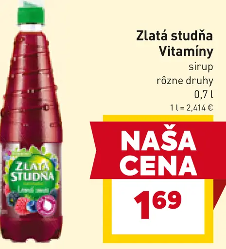 Zlatá studňa Vitamíny sirup