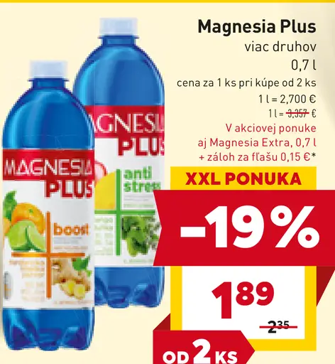 Magnesia Plus minerálna voda