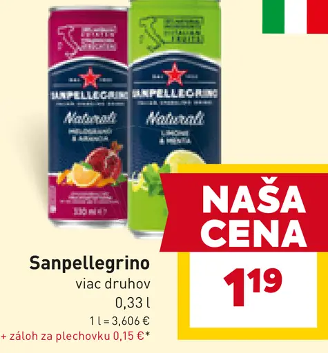 Sanpellegrino nealkoholický nápoj