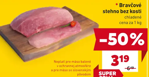 Bravčové karé bez kosti chladené