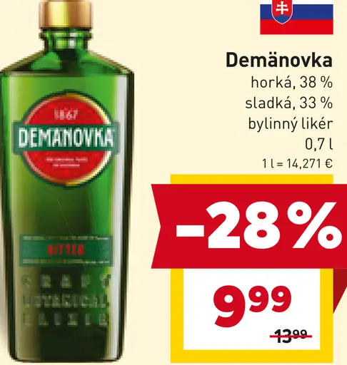 Demanovka bylinný likér