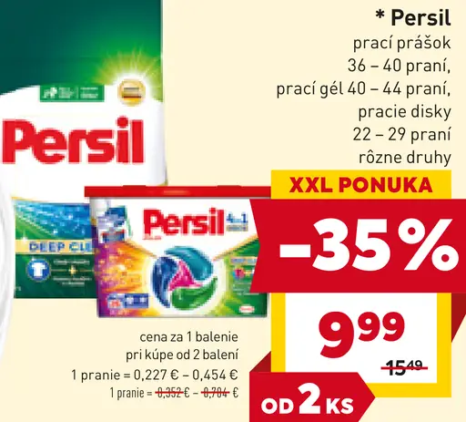 Persil prací prášok, prací gél alebo prací disk