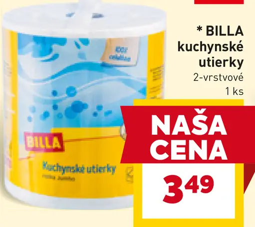 BILLA kuchynské utierky 2-vrstvové