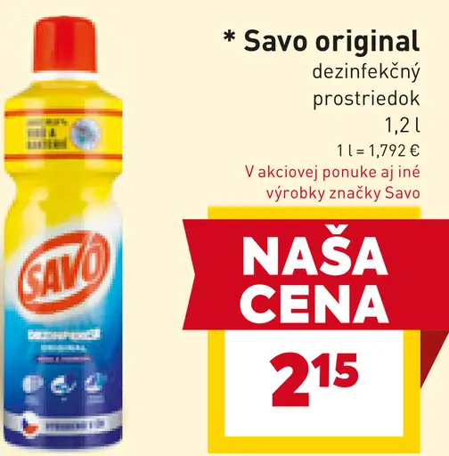 Savo Original dezinfekčný prostriedok