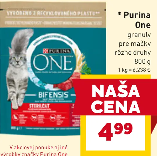 Purina One granuly pre mačky
