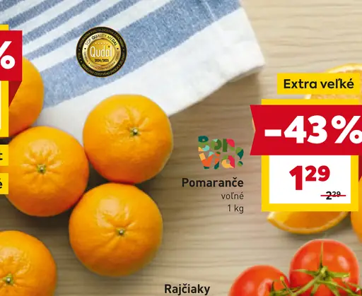 Pomaranče extra veľké