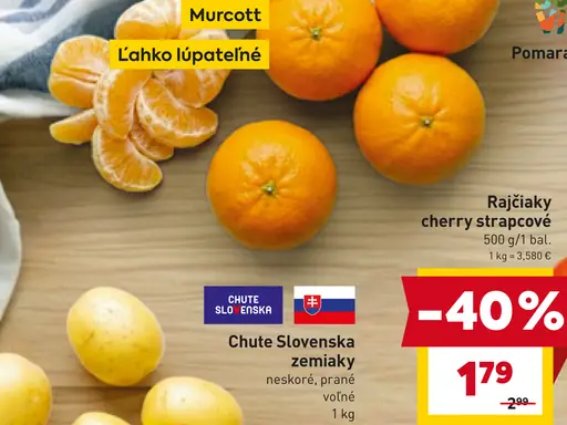 Murcott mandarínky ľahko lúpatelné voľné