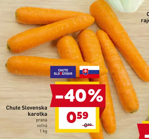 Chute Slovenska karotka praná voľná