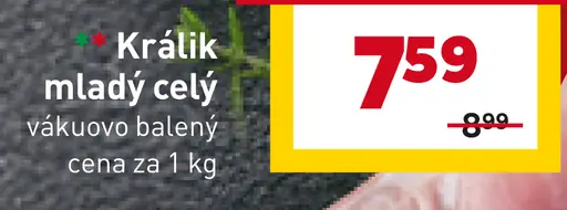 Králik mladý celý vákuovo balený