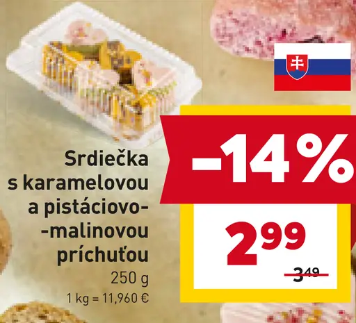 Srdiečka s karamelovou a pistáciovo-malinovou príchuťou