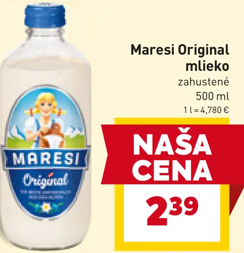 Maresi Original mlieko zahustené