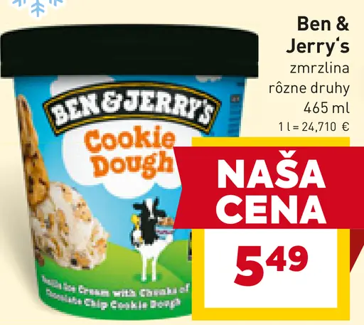 Ben & Jerry’s zmrzlina Cookie Dough