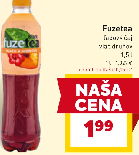 FuzeTea ľadový čaj rôzne druhy