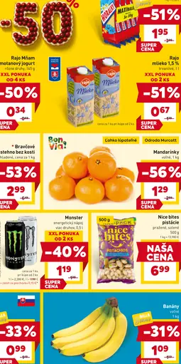 Rajo Mňam smotanový jogurt rôzne druhy