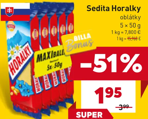 Sedita Horalky oblátky