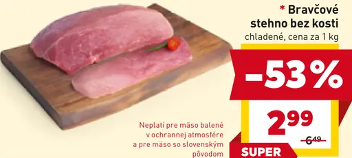 Bravčové karé bez kosti chladené