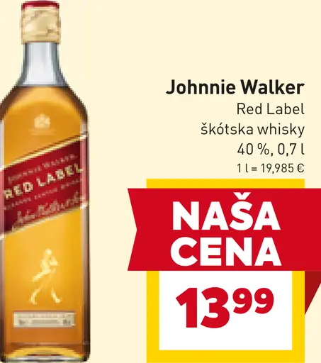 Johnnie Walker Red Label škótska whiskey